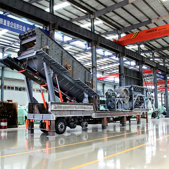 Four-Combination Mobile Station for Construction waste recycling production line